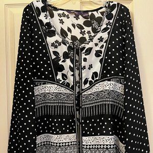 Black and White lightweight jacket